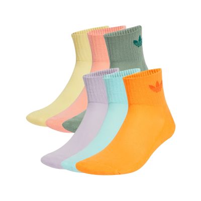 adidas 休閒襪 四分之一 多色 短襪 襪子 三葉草 愛迪達 6雙入 JJ1835