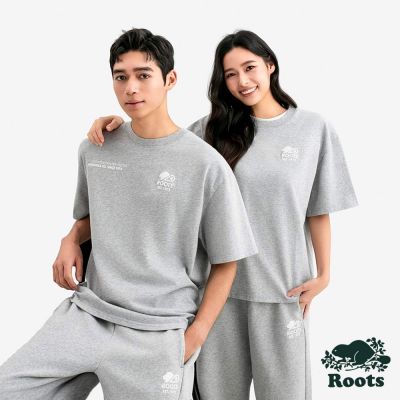 Roots中性-ROOTS NOVA PARK OUTDOORS 短袖上衣-灰色