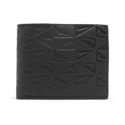 Nike 皮夾 Premium Monogram Bifold 錢包 黑 滿版 N101609800-1OS