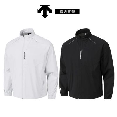 【DESCENTE】迪桑特 男士 保暖防風運動外套(黑色/白色)