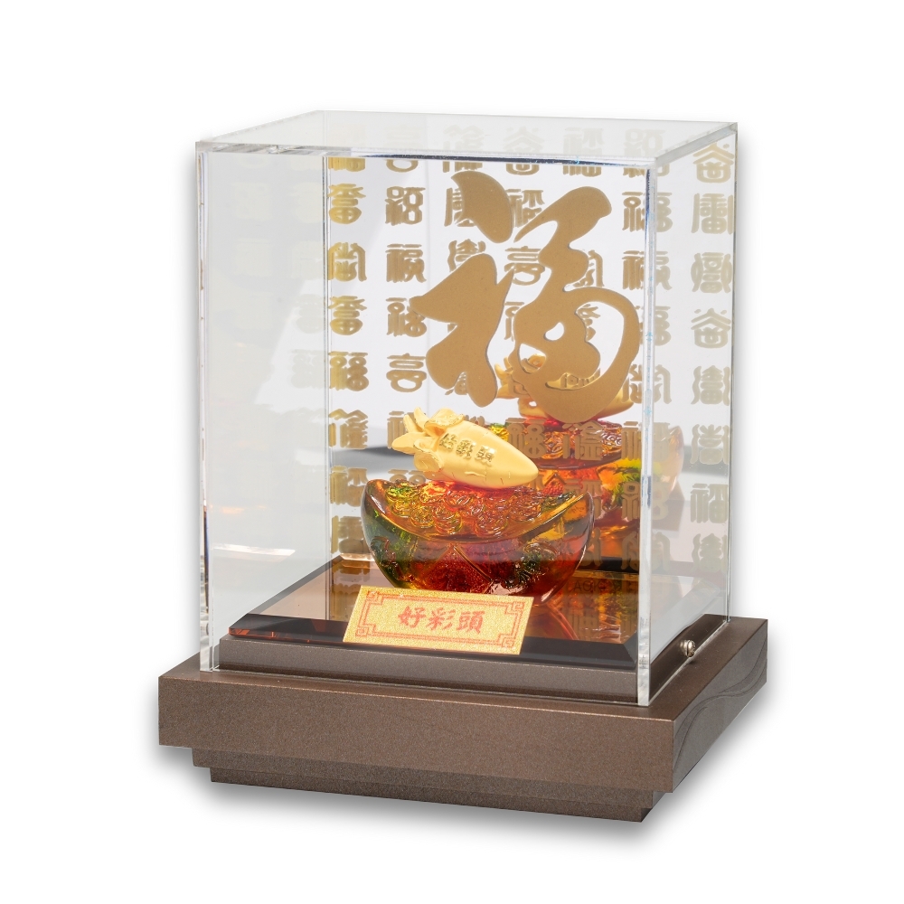 AOKI青木】純金9999黃金擺件好彩頭金重0.13錢(開運招財生日開業送禮