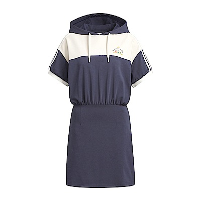 Adidas HDL Dress JP1436 女 連身洋裝 DISNEY 唐老鴨系列 米白 深藍