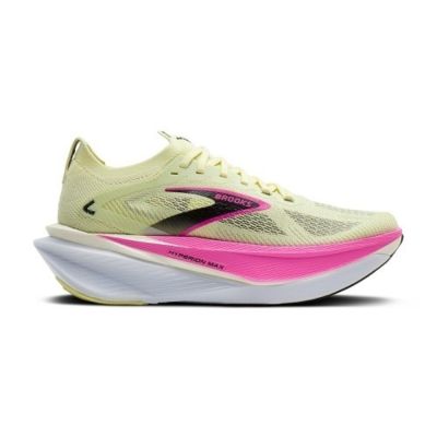 Brooks 布魯克斯 Hyperion Max 3 [1204551B745] 女 慢跑鞋 跑鞋 路跑 黃 粉紅