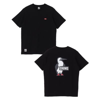 CHUMS Booby Logo T-Shirt 男 短袖上衣 黑色 CH012737K001