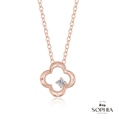 SOPHIA 蘇菲亞珠寶 - 維娜 18K玫瑰金 鑽石項墜
