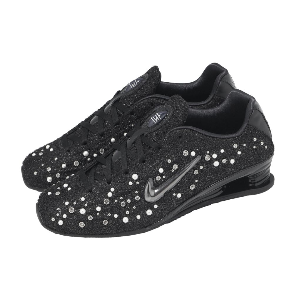 Nike 休閒鞋 Wmns Shox Z 女鞋 黑 白 馬年限定 珍珠水鑽 緩衝 IQ1157-010