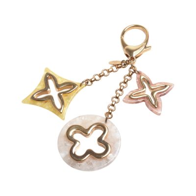 LOUIS VUITTON路易威登 LV M66884 Bijoux Sac Ansolence系列鑰匙圈/吊飾(粉/黃/白色)