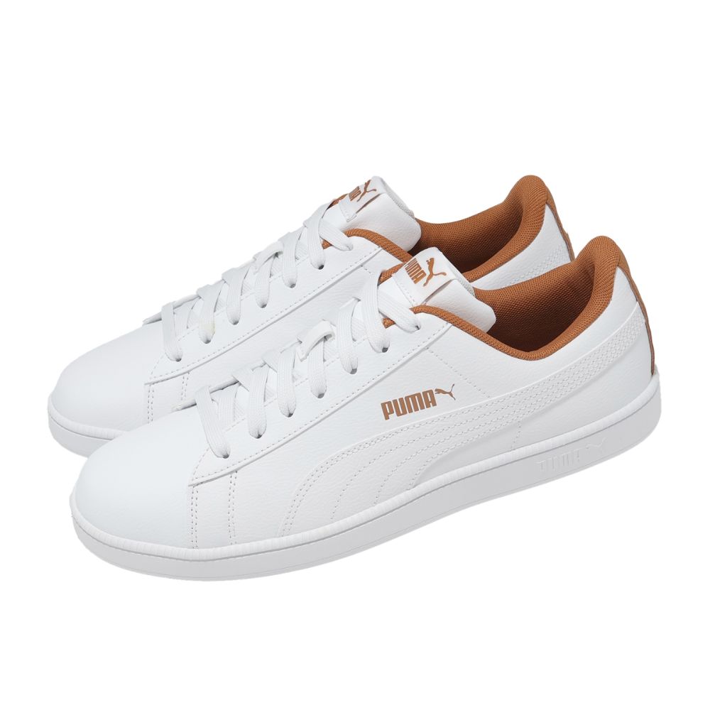 Puma 休閒鞋 Up 男鞋 白 棕 皮革 低筒 運動鞋 372605-56