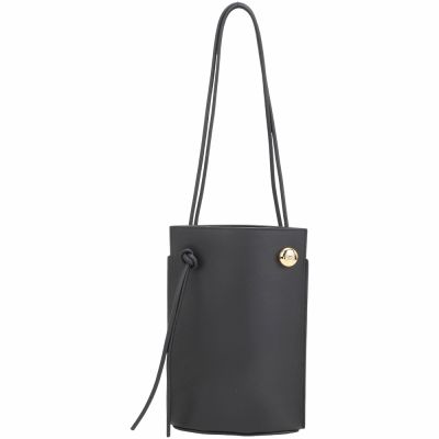 LOEWE 羅威 Anagram Pebble 卵石金壓紋小牛皮肩 斜背骰子包(黑色)