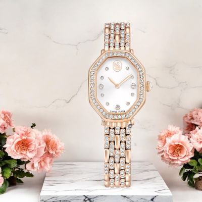 SWAROVSKI 施華洛世奇 Dextera Octagon 永恆優雅璀璨腕錶 女錶 手錶 禮物-5715517