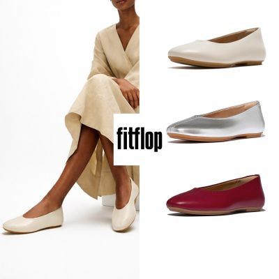 【FitFlop】DELICATO 高包覆柔軟皮革芭蕾舞鞋-女(多色)