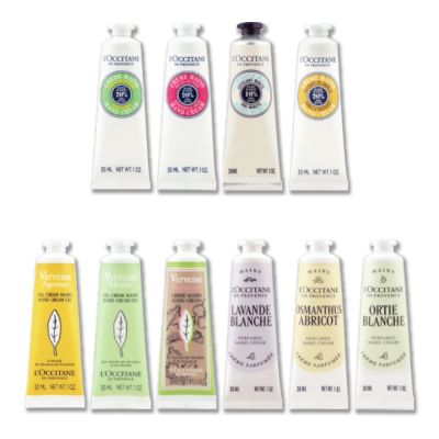 L’OCCITANE 歐舒丹 經典護手霜 30ml（乳油木去角質/乳油木玫瑰/桂花杏桃/白薰衣草/聖禾草.多款任選 三入送原廠禮盒）百貨公司貨