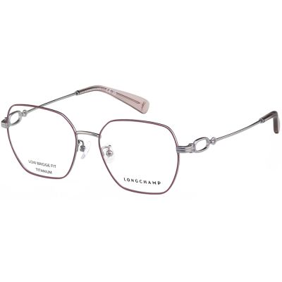 LONGCHAMP 純鈦 光學眼鏡(粉色配銀色)LO2545LB
