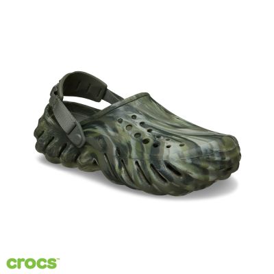 Crocs 卡駱馳 (中性鞋) 荒野 Sports 克駱格 Echo 波波-橄欖色/七彩色 208454-3N4