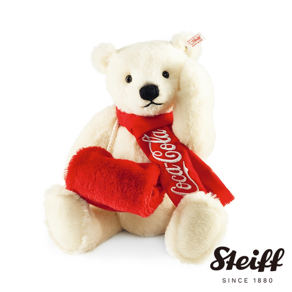 STEIFF德國金耳釦泰迪熊Coca-Cola Polar Bear 可口可樂北極熊限量版