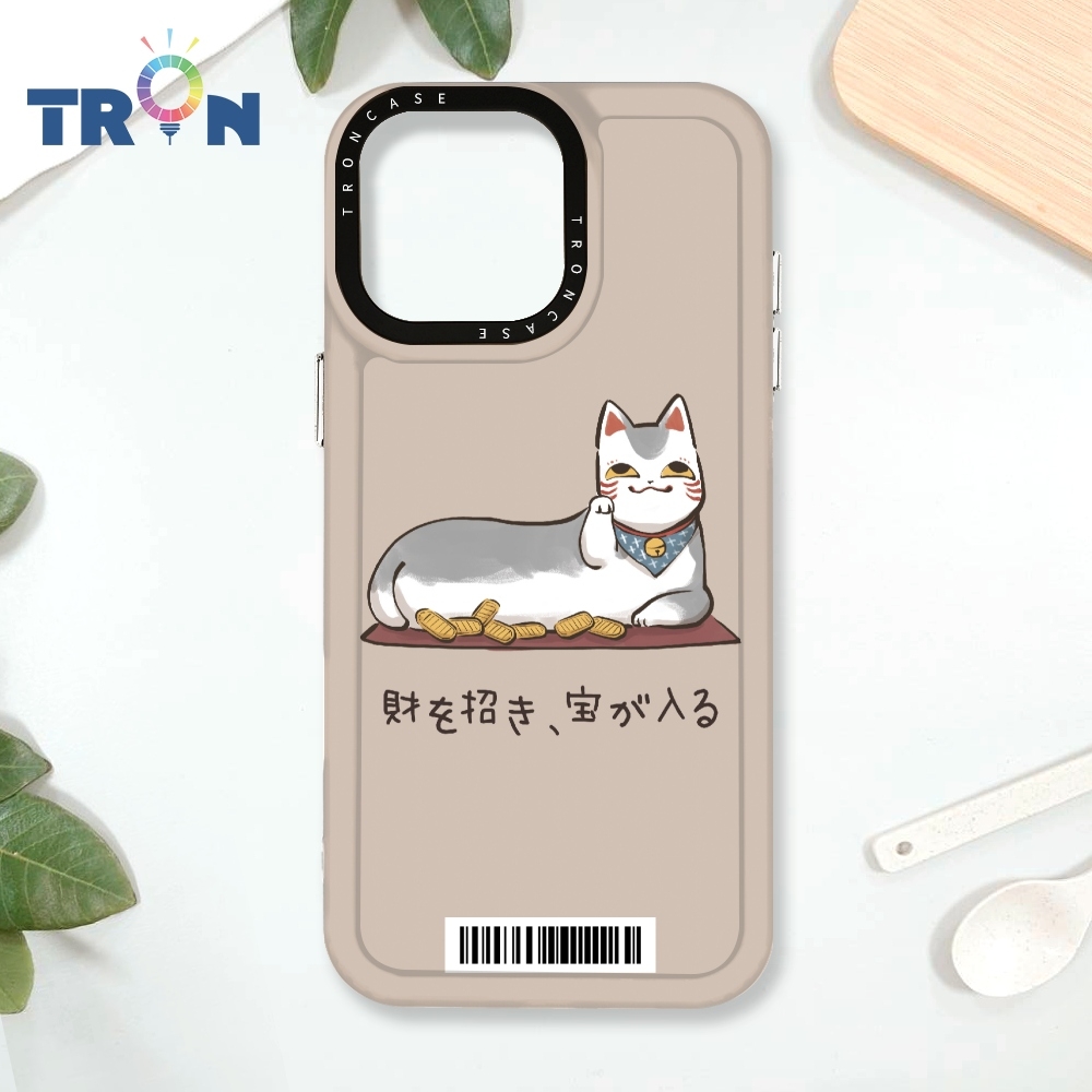 TRON iPhone 16 Pro Max 俄羅斯方塊招財貓-L型II 防摔太空載具殼 透白 軟硬 手機殼