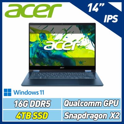 Acer 宏碁 Swift Spin SFSP14-Q51T-X58M 14吋翻轉觸控特仕筆電(X2E-78100/16GB/4TB SSD/Win11)