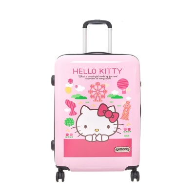【OUTDOOR】Hello Kitty聯名款臺灣景點24吋行李箱-粉紅色 /個 ODKT21A24PK