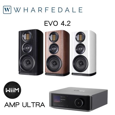 Wharfedale EVO 4.2+WiiM Amp Ultra 兩聲道音響組合