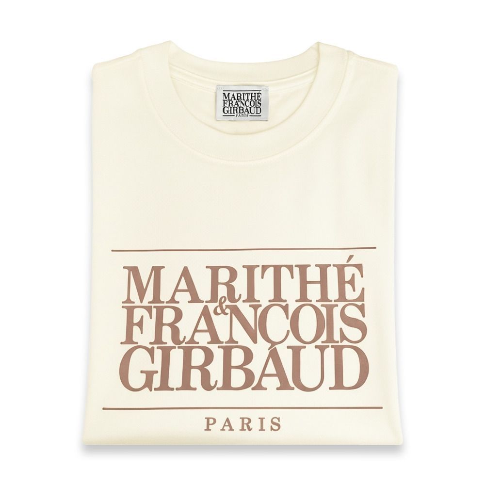 MARITHÉ FRANÇOIS GIRBAUD MFG 中性T恤 短袖上衣 短T 多色任選 (淺米)