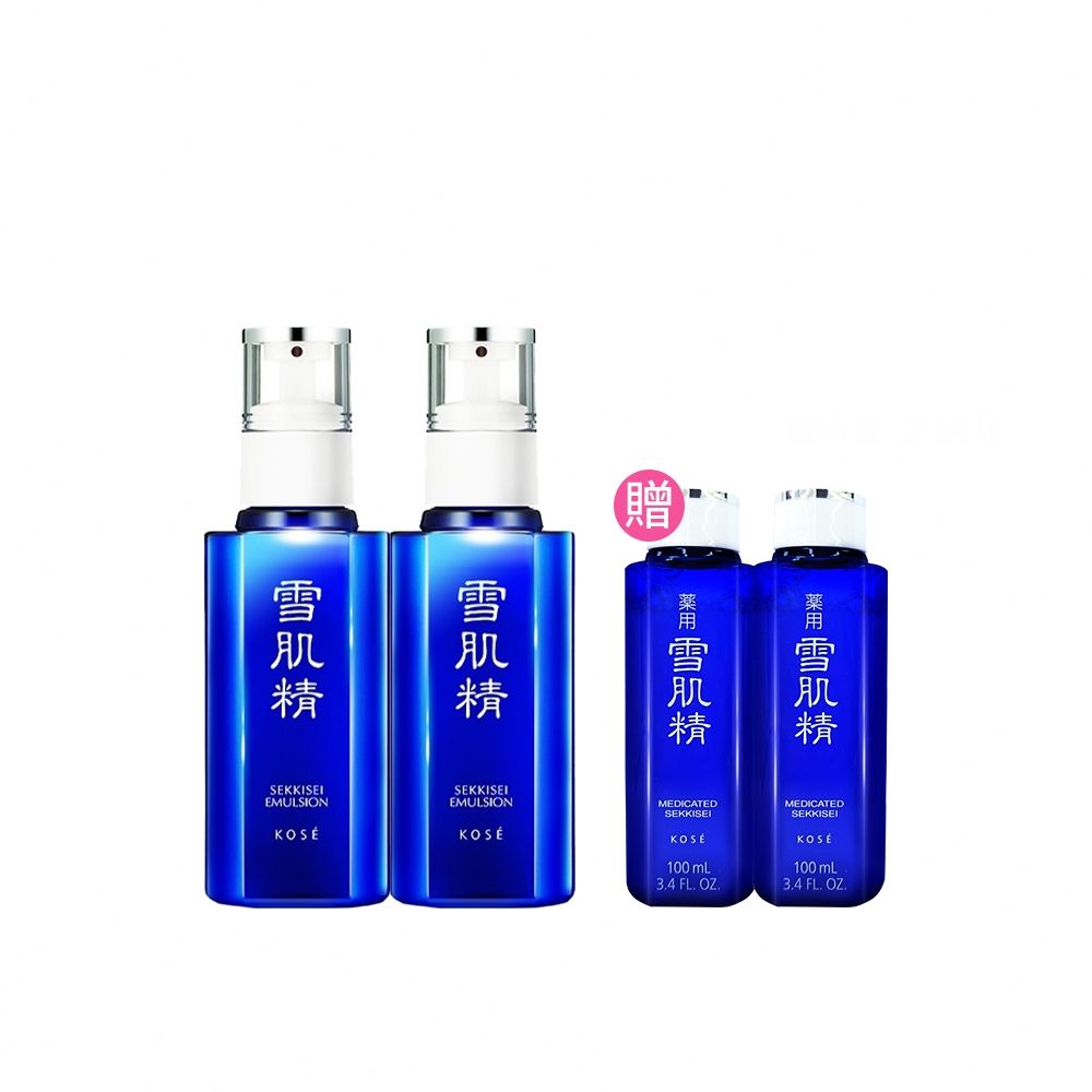 官方直營】KOSE 雪肌精乳液140mL 二入組(兩款可選) 贈雪肌精一般型