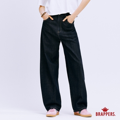 BRAPPERS 女款 Boy friend系列-全棉錐形牛仔褲-深藍