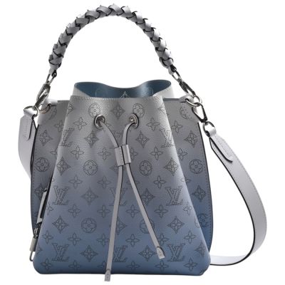 LOUIS VUITTON路易威登 LV  M57853 MUIRIA 系列鏤花漸層牛皮手提/斜背包(藍色)