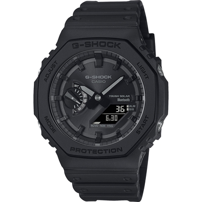 CASIO 卡西歐 G-SHOCK 極簡八角 太陽能電力智慧藍牙手錶 開學換新季 送禮推薦 GA-B2100-1A1