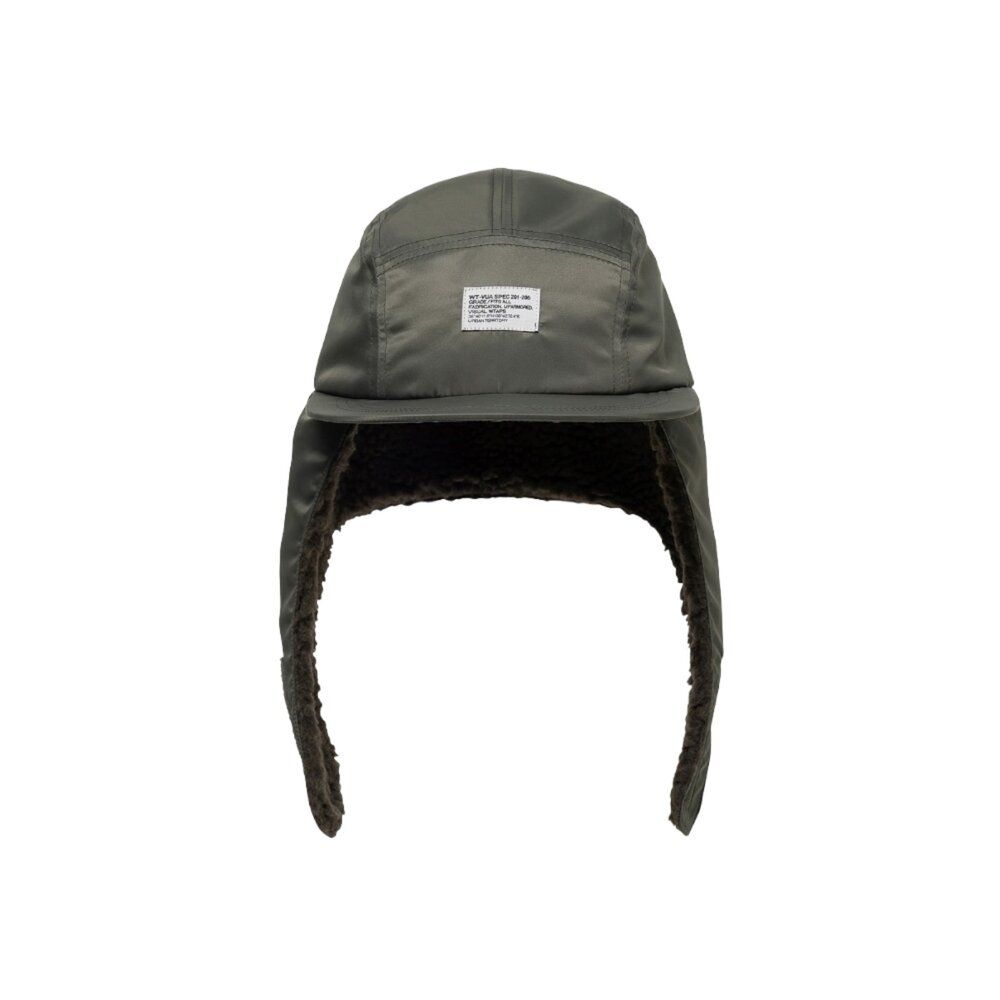 WTAPS AVT / CAP / NYLON SATIN CORDURA 飛行帽黑/橄欖綠252HCDT-HT06