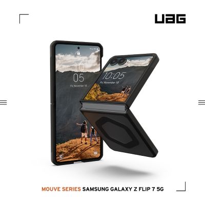 UAG Galaxy Z Flip 7 磁吸耐衝擊保護殼-透黑