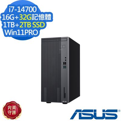 ASUS華碩 ASUS 華碩 H-S503MER-714700001X 桌上型電腦 i7-14700/16G+32G/1TB+2TB/特仕版