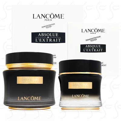 LANCOME蘭蔻 絕對完美黑鑽奢燦乳霜50ml+絕對完美黑鑽奢燦眼霜15ml(TESTER白盒版)
