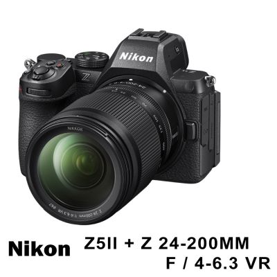 Nikon 尼康 Nikon Z5II單機身 + NIKKOR Z 24-200mm F4-6.3 VR KIT 變焦鏡組* (中文平輸)