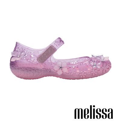Melissa-SUSAN FANG 聯名-透膚雕花簍空瑪莉珍鞋-粉色