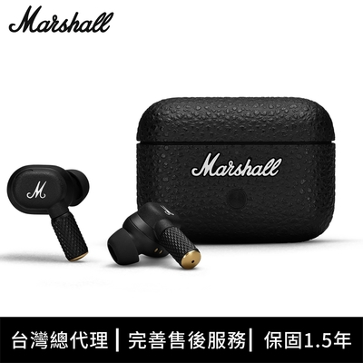 Marshall馬歇爾 Motif II ANC 藍芽主動降噪入耳式耳機 TYPE-C充電 Android iOS相容 黑色 藍芽5.3 十五個月保固