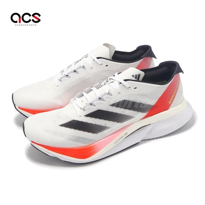 adidas 慢跑鞋 Adizero Boston 12 M 男鞋 女鞋 白 橘 黑 雙層中底 輕量 運動鞋 愛迪達 IF9210