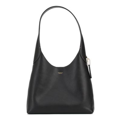 COACH  專櫃款BROOKLYN 28 單肩側背包-黑色