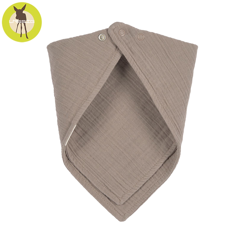 德國Lassig-寶寶有機棉口水巾圍兜1入-多色