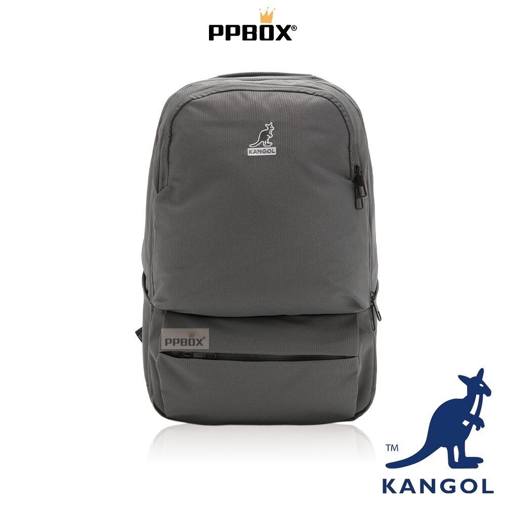 KANGOL 17吋筆電後背包 包包 【65558745】 (深灰)
