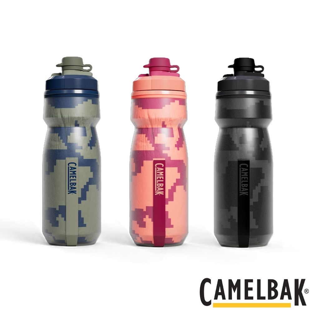 《CAMELBAK》Podium 自行車防塵保冷噴射水瓶 620ml /水杯/水壺/補水/戶外/露營/運動/單車