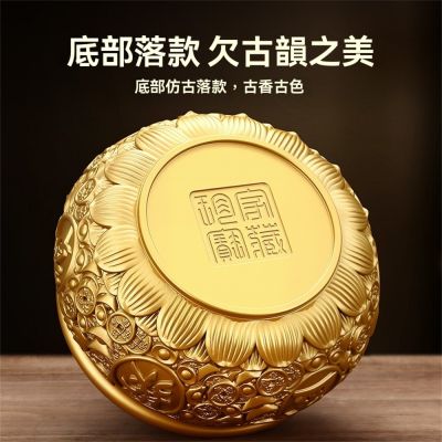 郭明本錳七彩結晶釉鎏金瓶(大圓球瓶) | 聚寶盆| Yahoo購物中心