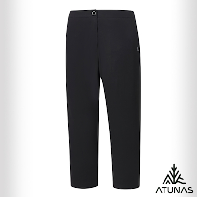 【ATUNAS 歐都納】女款彈性七分褲A2PA2529W黑/彈性舒適/吸濕透氣/戶外休閒