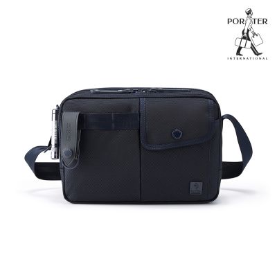 PORTER INTERNATIONAL - 自信經典NEW HEAT雙層斜背包 - 深藍