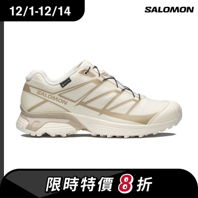 【Salomon索羅門】XT-PATHWAY GORE-TEX 防水運動鞋 香草白/胡椒灰
