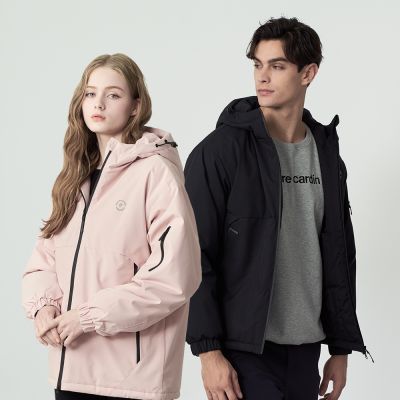 pierre cardin 皮爾卡登 網路獨家 男女款 保暖防風防潑水科技棉連帽外套(多色任選)