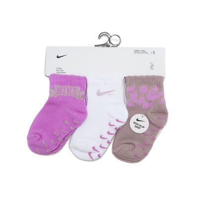 Nike 寶寶襪 Non Slip Lightweight 小童 粉棕 短襪 NY2613023TD-002