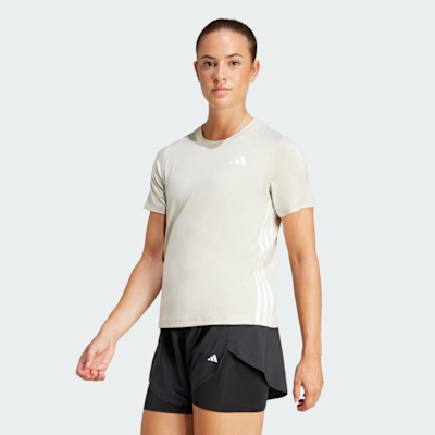 ADIDAS 愛迪達 阿迪達斯 圓領 吸濕排汗 女短袖上衣-米白色 WE 3S CREW TEE-JD6530