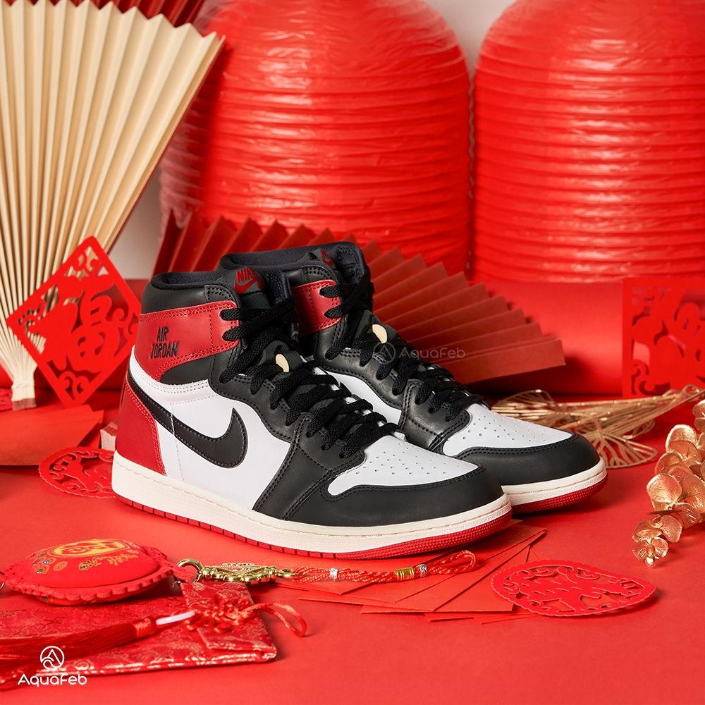 Nike Air Jordan 1 High OG 男黑紅黑腳趾經典AJ1 喬丹休閒鞋DZ5485-106