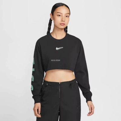 NIKE AS W NSW LS SUP CROP TEE B2S 女 長袖上衣 HV5006010