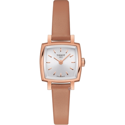 TISSOT 天梭錶官方授權 LOVELY SQUAREU優雅時尚女錶-T0581093603101/套組 畢業禮物首選
